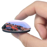 Italy Taormina Sicily Beach 3D Fridge Magnet Crystal Glass