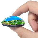 Italy Taormina Sicily Coastline 3D Fridge Magnet Crystal Glass