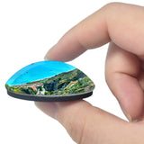 Italy Taormina Sicily Coastline 3D Fridge Magnet Crystal Glass