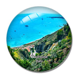 Italy Taormina Sicily Coastline 3D Fridge Magnet Crystal Glass