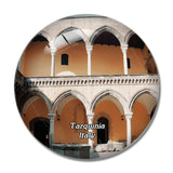 Italy Tarquinia Museo Nazionale Tarquiniense 3D Fridge Magnet Crystal Glass