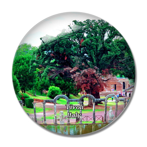 Italy Tivoli Hadrian's Villa 3D Fridge Magnet Crystal Glass