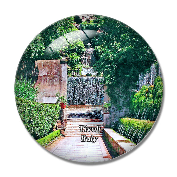 Italy Tivoli Villa D'este 3D Fridge Magnet Crystal Glass