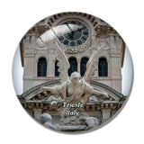 Italy Trieste Building 3D Fridge Magnet Crystal Glass