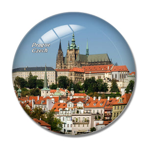 Czech Prague Castle Prague 3D Fridge Magnet Crystal Glass