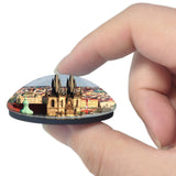 Czech Prague 3D Fridge Magnet Crystal Glass