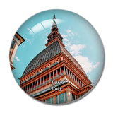 Italy Turin Building 3D Fridge Magnet Crystal Glass