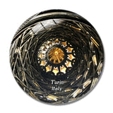 Italy Turin Piedmont Exhibition 3D Fridge Magnet Crystal Glass