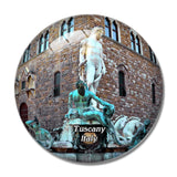 Italy Tuscany Florence Fountain Neptune Pierre 3D Fridge Magnet Crystal Glass