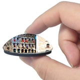 Italy Tuscany Massa Marittima Historic Center 3D Fridge Magnet Crystal Glass