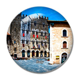Italy Tuscany Massa Marittima Historic Center 3D Fridge Magnet Crystal Glass