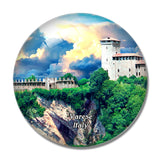 Italy Varese Angera Castle 3D Fridge Magnet Crystal Glass