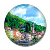 Italy Varese Porto Ceresio Lake 3D Fridge Magnet Crystal Glass
