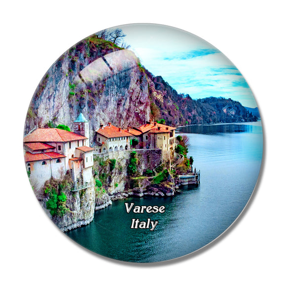 Italy Varese Santa Caterina Del Sasso 3D Fridge Magnet Crystal Glass