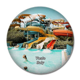 Italy Vasto Aqualand 3D Fridge Magnet Crystal Glass