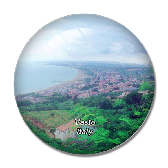 Italy Vasto Loggia Amblingh 3D Fridge Magnet Crystal Glass