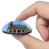 Czech St Bartholomew's Cathedral Pilsen 3D Fridge Magnet Crystal Glass