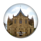 Czech St. Barbara Church Kutna Hora 3D Fridge Magnet Crystal Glass