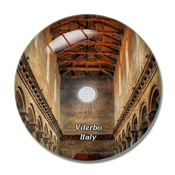 Italy Viterbo Church 3D Fridge Magnet Crystal Glass