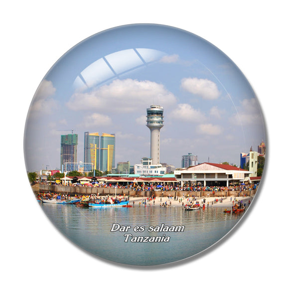 Dar es salaam Tanzania 3D Fridge Magnet Crystal Glass