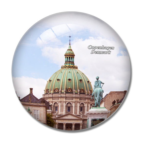 Denmark Amalienborg Copenhagen 3D Fridge Magnet Crystal Glass