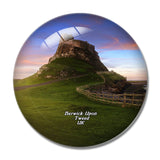 UK England Berwick-Upon-Tweed Lindisfarne Castle 3D Fridge Magnet Crystal Glass