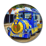 UK England Bournemouth Beach Train 3D Fridge Magnet Crystal Glass