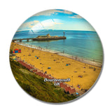 UK England Bournemouth Beach 3D Fridge Magnet Crystal Glass