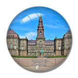 Denmark Christiansborg Palace Copenhagen 3D Fridge Magnet Crystal Glass