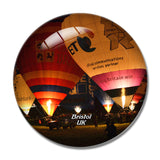 UK England Bristol Balloons 3D Fridge Magnet Crystal Glass