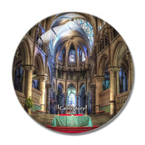 UK England Canterbury Cathedral 3D Fridge Magnet Crystal Glass