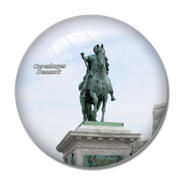 Denmark Frederiksberg Slot Copenhagen 3D Fridge Magnet Crystal Glass