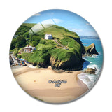 UK England Ceredigion Llangrannog Beach 3D Fridge Magnet Crystal Glass