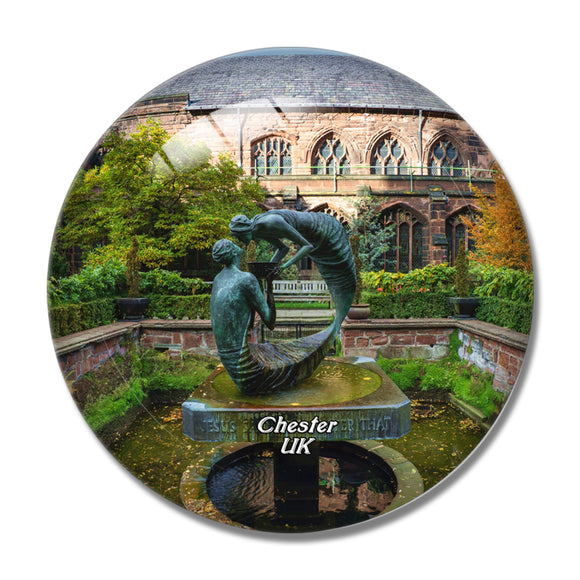 UK England Chester Cathedral 3D Fridge Magnet Crystal Glass