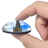 UK England Chesterfield Twisted Crooked Spire 3D Fridge Magnet Crystal Glass