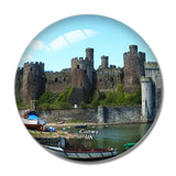 UK England Conwy Castle 3D Fridge Magnet Crystal Glass