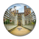 UK England Conwy Castle Bridge 3D Fridge Magnet Crystal Glass