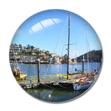 UK England Dartmouth Devon River 3D Fridge Magnet Crystal Glass