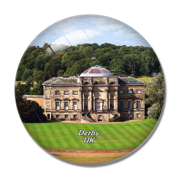 UK England Derby Kedleston Hall 3D Fridge Magnet Crystal Glass