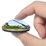 UK England Dover Castle Antiaircraft Gun 3D Fridge Magnet Crystal Glass