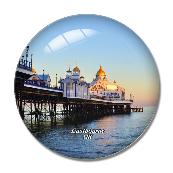 UK England Eastbourne Pier 3D Fridge Magnet Crystal Glass
