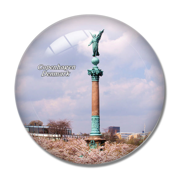 Denmark Langelinie Park Copenhagen 3D Fridge Magnet Crystal Glass