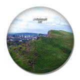 UK England Edinburgh Arthur's Seat 3D Fridge Magnet Crystal Glass