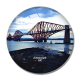 UK England Edinburgh Forth Bridge 3D Fridge Magnet Crystal Glass