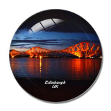 UK England Edinburgh Forth Bridge 3D Fridge Magnet Crystal Glass
