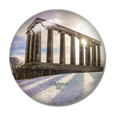 UK England Edinburgh National Monument of Scotland 3D Fridge Magnet Crystal Glass
