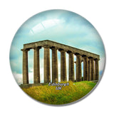 UK England Edinburgh National Monument of Scotland 3D Fridge Magnet Crystal Glass