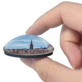 UK England Edinburgh Old Town 3D Fridge Magnet Crystal Glass