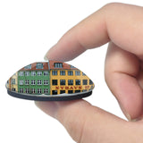 Denmark Nyhavn Copenhagen 3D Fridge Magnet Crystal Glass