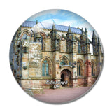UK England Edinburgh Rosslyn Chapel 3D Fridge Magnet Crystal Glass